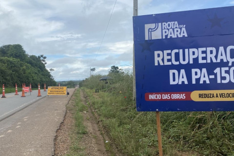 PA-150 PASSA POR OBRAS DE RESTAURAÇÃO E MODERNIZAÇÃO NO PARÁ